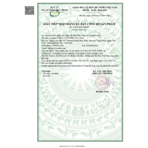 Cà Gai Leo Tuệ Linh [Chính hãng] - Giúp bảo vệ tăng cường chức năng gan, giải độc gan - Hộp 60 viên