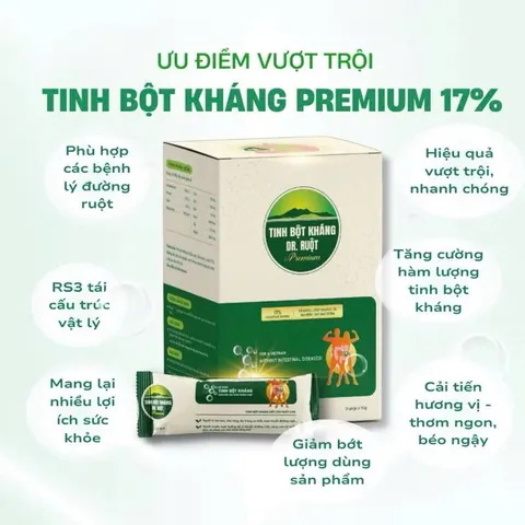 Tinh Bột Kháng Dr. Ruột 17% Premium Thay Thế Bữa Ăn Cân Bằng Hệ Vi Sinh Đường Ruột