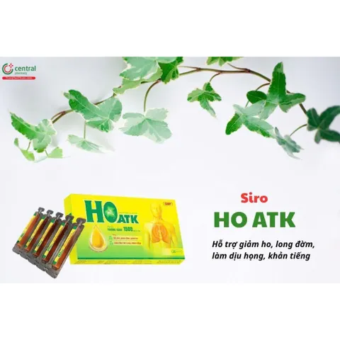 [Chính Hãng] siro ho ATK (hoATK), giúp bổ phế, giảm ho 1500MG/20 ỐNG