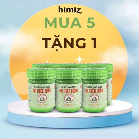 Hũ Hít Thảo Dược Nhị Thiên Đường Hũ 5g - Giúp Giải Cảm và Thư Giãn Tinh Thần