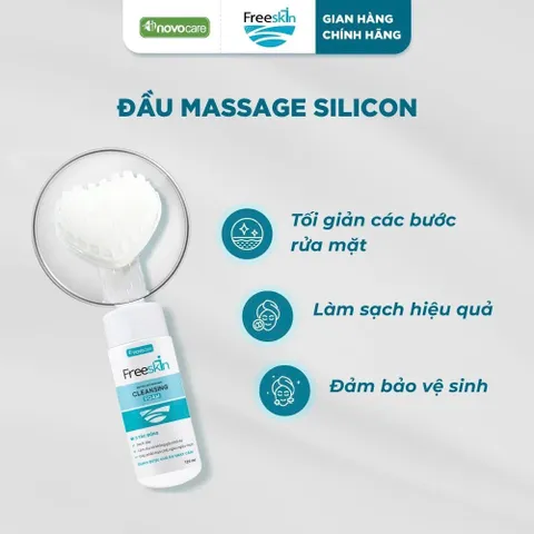 Bọt rửa mặt cho da dầu mụn Freeskin - Novocare - Làm sạch sâu, hỗ trợ giảm mụn và bã nhờn, không gây khô căng da 120ml