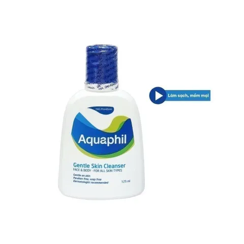 Sữa rửa mặt và toàn thân dịu nhẹ Aquaphil 125ml