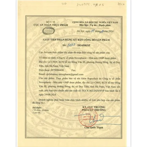 ✅[Chính Hãng] RAPUZHAIR viên uống hỗ trợ cải thiện tình trạng rụng tóc, giúp mọc tóc, giúp tóc chắc khoẻ (Hộp 30 viên)