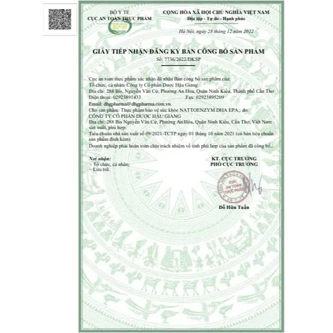 TPCN NattoEnzym DHA EPA Hỗ trợ giảm nguy cơ đột quỵ do huyết khối 1 chai x 60 viên - Chính hãng DHG Pharma