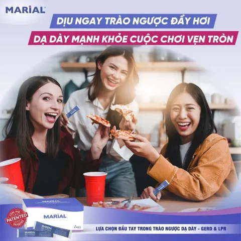 Marial Gel Giảm Trào Ngược Dạ Dày Bảo Vệ Phục Hồi Niêm Mạc Dạ Dày Thực Quản Giảm Ợ Chua Nóng