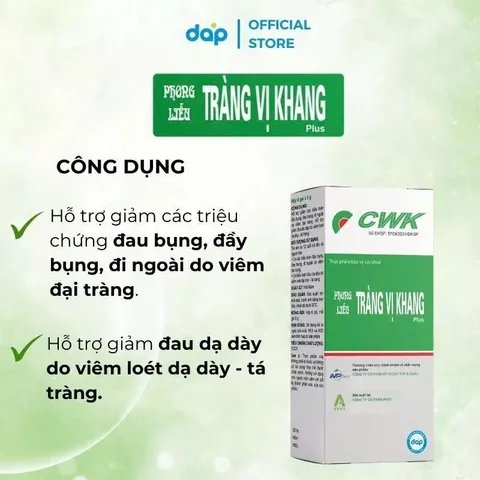 Phong liễu Tràng vị khang Plus hộp 6 gói - Giúp giảm đầy hơi chướng bụng rối loạn tiêu hoá