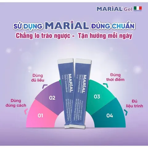 Marial Gel Giảm Trào Ngược Dạ Dày Bảo Vệ Phục Hồi Niêm Mạc Dạ Dày Thực Quản Giảm Ợ Chua Nóng