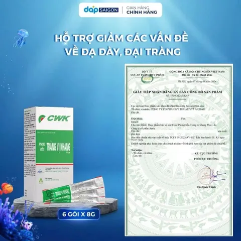 Phong liễu Tràng vị khang Plus hộp 6 gói - Giúp giảm đầy hơi chướng bụng rối loạn tiêu hoá