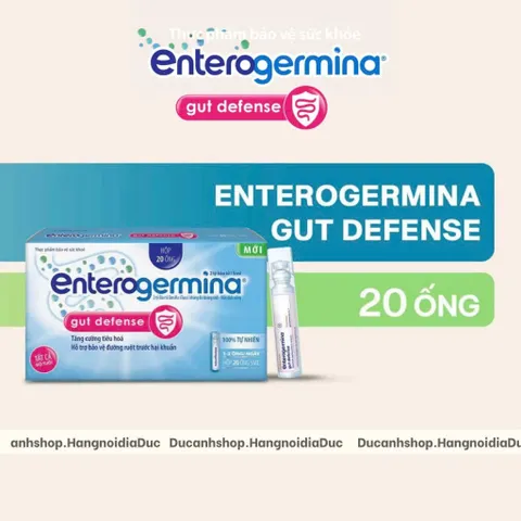 [CHÍNH HÃNG] Men Vi Sinh Enterogemina 2 tỷ bào tử ( mẫu mới ) - Hộp 20 ống