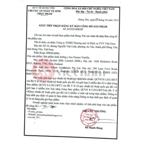 Sữa bột Ensure của Úc giàu dinh fưỡng 850g có thể thay thế 1 bữa ăn nhẹ