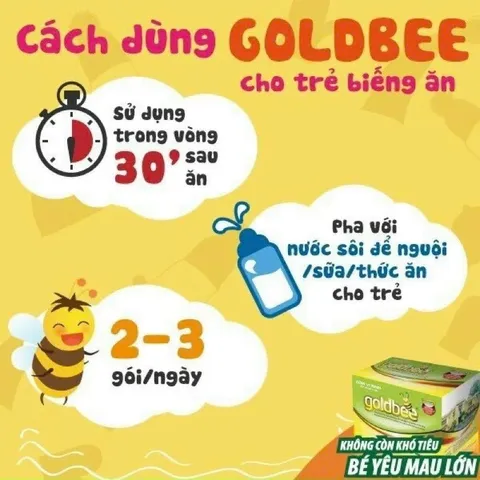 [Chính hãng date mới] Cốm vi sinh GOLDBEE kích thích tiêu hoá, giúp ăn ngon sp của Viện Pasteur- Bộ y tế