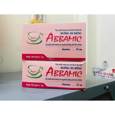 Đường ăn kiêng ABBAMIC 100 gói màu hồng
