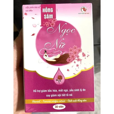 Hồng sâm ngọc nữ hương Nắng Xuân bổ thận nữ dưỡng thận, nám da, sạm da ích huyết, tăng cường nội tiết tố nữ kinh nguyệt