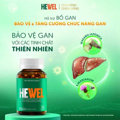 Viên Uống Thải Độc Gan Hewel Chính Hãng Hỗ Trợ Bổ Gan Và Tăng Cường Chức Năng Gan Hộp 30 Viên