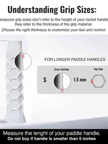 Quấn Cốt Vợt Pickleball Hesacore Elongated Chính Hãng | Original Grip – Giảm Rung, Tăng Độ Bám, Êm Tay