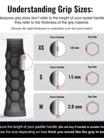 Quấn Cốt Vợt Pickleball Hesacore Carbon Chính Hãng | Original Grip – Giảm Rung, Tăng Độ Bám, Êm Tay