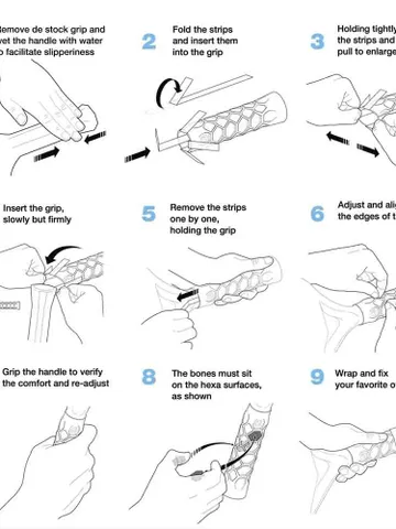 Quấn Cốt Vợt Pickleball Hesacore Gel Chính Hãng | Original Grip – Giảm Rung, Tăng Độ Bám, Êm Tay
