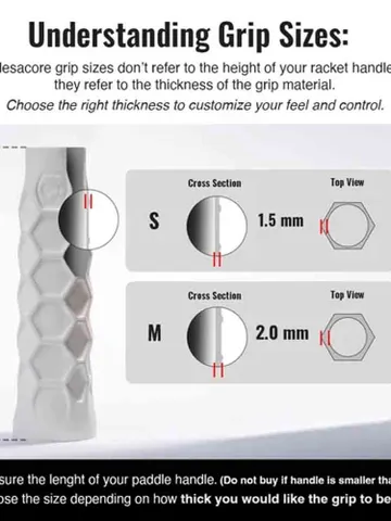 Quấn Cốt Vợt Pickleball Hesacore Chính Hãng | Original Grip – Giảm Rung, Tăng Độ Bám, Êm Tay