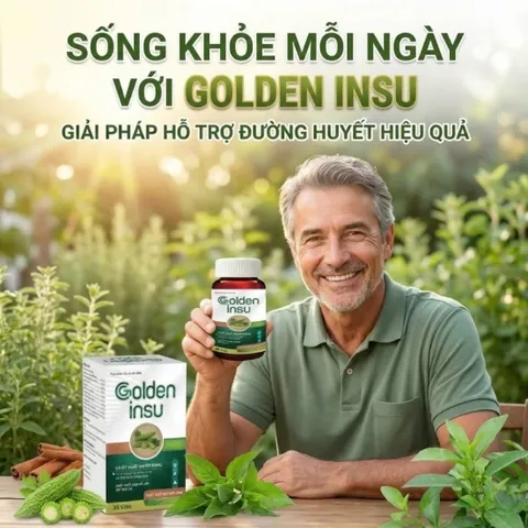 ✅ Golden Insu Hộp 30 Viên [Chính Hãng Cao Cấp] ✅ Viên uống tiểu đường hạ an đường huyết chống biến chứng tiểu đường