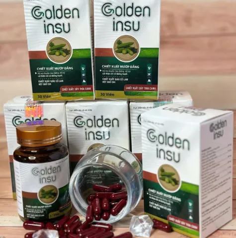 ✅ Golden Insu Hộp 30 Viên [Chính Hãng Cao Cấp] ✅ Viên uống tiểu đường hạ an đường huyết chống biến chứng tiểu đường