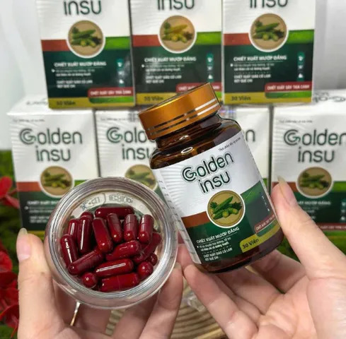 ✅ Golden Insu Hộp 30 Viên [Chính Hãng Cao Cấp] ✅ Viên uống tiểu đường hạ an đường huyết chống biến chứng tiểu đường