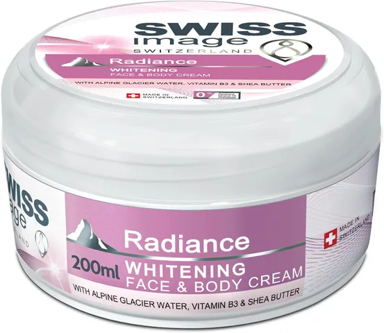 Kem dưỡng trắng sáng Swiss Image Radiance Whitening Thụy Sĩ 200 ml cho da mặt, tay và toàn thân