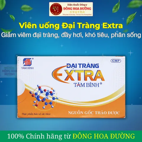 Viên uống Đại Tràng Extra TÂM BÌNH (hộp 60 viên) - Giảm đầy bụng, khó tiêu; Người bị viêm đại tràng, ruột kích thích