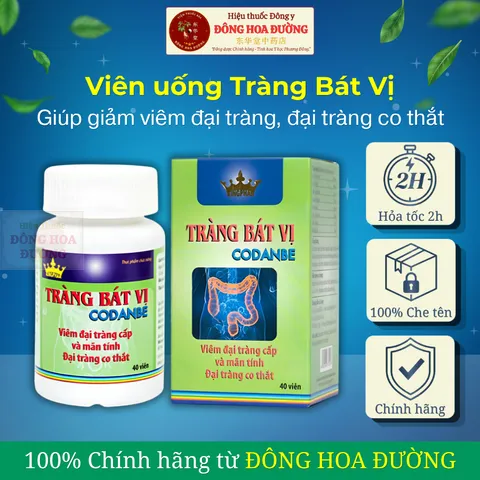 Viên uống TRÀNG BÁT VỊ KINGPHAR (hộp 40 viên) - Giúp ổn định đại tràng; Giảm đi ngoài nhiều lần; Hỗ trợ tiêu hoá khoẻ -