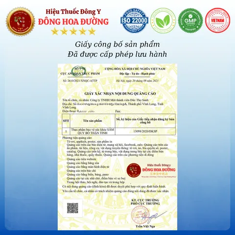 SÂM QUY BỔ THẬN TINH (chai 300ml) - Giúp bổ thận, bổ máu, mạnh gân cốt, tăng cường sức khoẻ - ĐÔNG HOA ĐƯỜNG