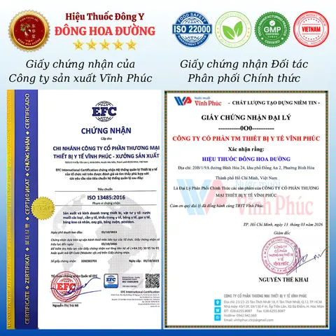 Thùng NƯỚC MUỐI SINH LÝ VĨNH PHÚC (12 chai) - Vệ sinh răng miệng, tai mũi họng; Khử mùi hôi miệng - ĐÔNG HOA ĐƯỜNG