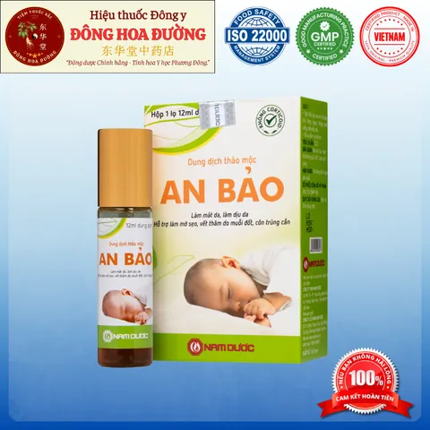 AN BẢO NAM DƯỢC (chai 12ml) - Giúp bé làm mát da, dịu da, làm mờ sẹo, thâm do côn trùng cắn - ĐÔNG HOA ĐƯỜNG