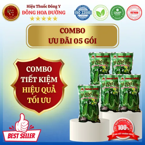 TRÀ KHỔ QUA THÔNG HỒNG (80g Nguyên chất 100%) - Giúp thanh nhiệt, giảm đường huyết, hạ mỡ máu - ĐÔNG HOA ĐƯỜNG