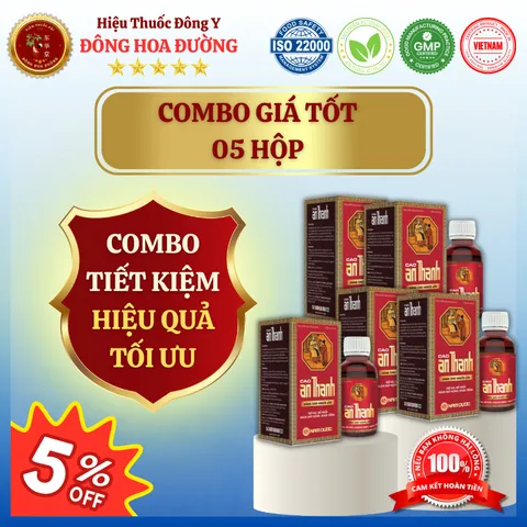 CAO AN THANH (chai 100ml) - Giúp bổ phổi, giảm ho, dịu cổ, thanh giọng; Phòng viêm họng, khản tiếng - ĐÔNG HOA ĐƯỜNG