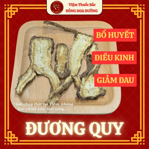 ĐƯƠNG QUY (Phiến) - 100g Hàng loại 1, Nguyên lát, Không vụn (Có Giấy Kiểm Nghiệm) - DƯỢC LIỆU ĐÔNG HOA