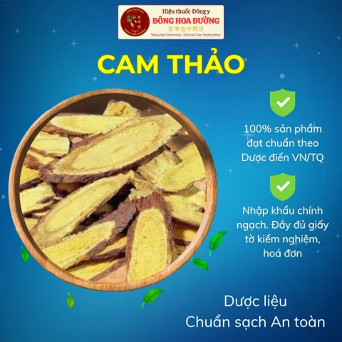 CAM THẢO (Cam Thảo Bắc) Nhập Khẩu Chính Ngạch | Đầy Đủ Giấy Tờ CO CQ COA | Giúp Thanh Nhiệt, Dịu Cổ Họng, Điều Vị