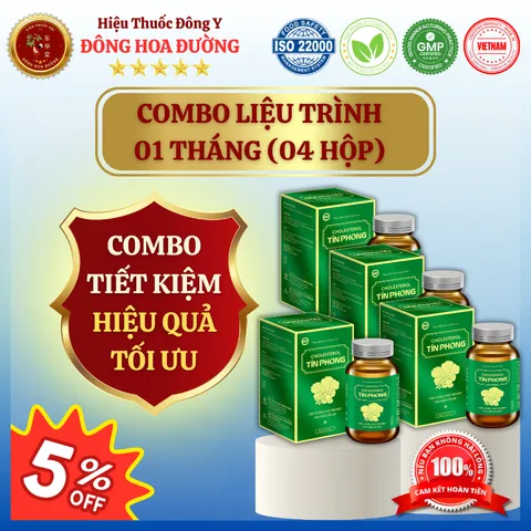 CHOLESTEROL TÍN PHONG (hộp 30 viên) - Giúp giảm cholesterol máu; Người mỡ máu cao, huyết áp cao - ĐÔNG HOA ĐƯỜNG