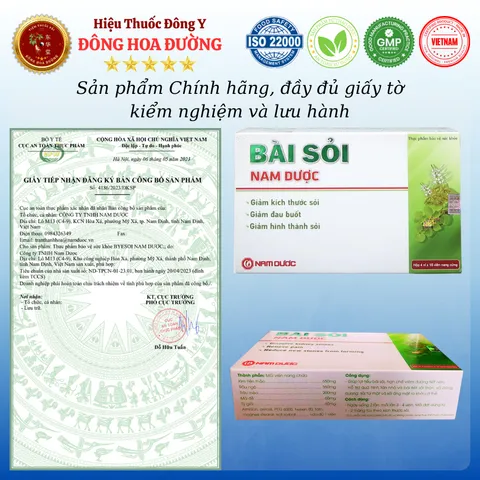 BYESOI NAM DƯỢC (hộp 30 viên) - Giúp lợi tiểu, bào mòn và đào thải sỏi đường tiết niệu, sỏi thận, sỏi mật