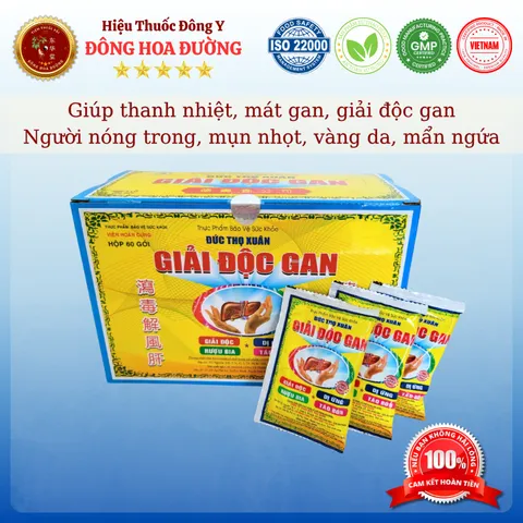 GIẢI ĐỘC GAN ĐỨC THỌ XUÂN (120 viên/gói) - Giúp thanh nhiệt, giải độc gan; Người nóng trong, mụn nhọt, mẩn ngứa, vàng da