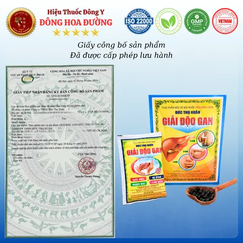 GIẢI ĐỘC GAN ĐỨC THỌ XUÂN (120 viên/gói) - Giúp thanh nhiệt, giải độc gan; Người nóng trong, mụn nhọt, mẩn ngứa, vàng da