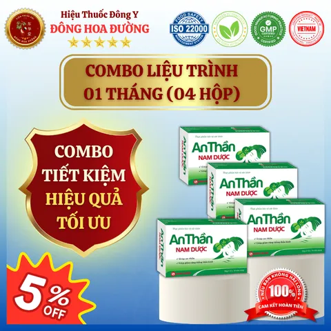 AN THẦN NAM DƯỢC (hộp 30 viên) - Giúp an thần, ngủ sâu giấc; Giảm căng thẳng thần kinh, suy nhược - ĐÔNG HOA ĐƯỜNG