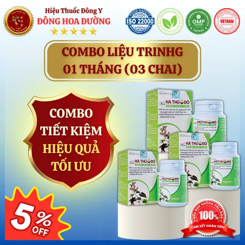 HÀ THỦ Ô ĐỎ (hộp 50 viên) ĐÔNG DƯỢC VIỆT - Giúp bổ huyết, dưỡng gan thận, đen tóc, rụng tóc/bạc tóc - ĐÔNG HOA ĐƯỜNG