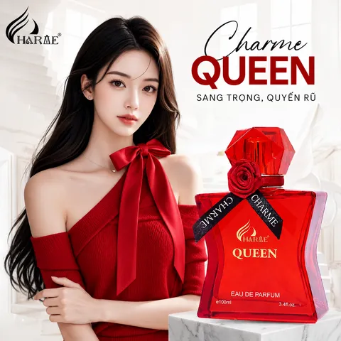 Nước Hoa Nữ Charme QUEEN 50ML/100ML - Hương Hoa Cỏ Trái Cây Sang Trọng, Quyến Rũ, Độc Đáo, Duy Trì Lưu Hương Lâu 7-12 Giờ