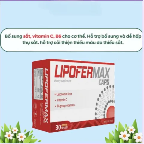 Sắt Liposome Lipofermax Ý - Giúp Bổ Máu, Dễ Hấp Thu, Ann Toànn Cho Mẹ Bầu, Sau Sinh, Người Lớn.