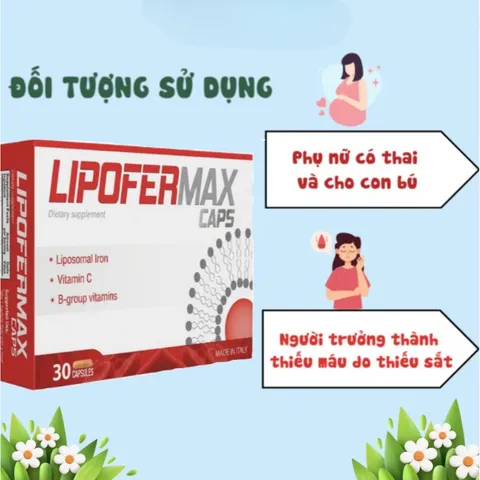 Sắt Liposome Lipofermax Ý - Giúp Bổ Máu, Dễ Hấp Thu, Ann Toànn Cho Mẹ Bầu, Sau Sinh, Người Lớn.
