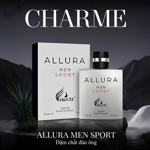 Nước hoa nam Charme Allura Men Sport 100ML trẻ trung, nam tính và cuốn hút