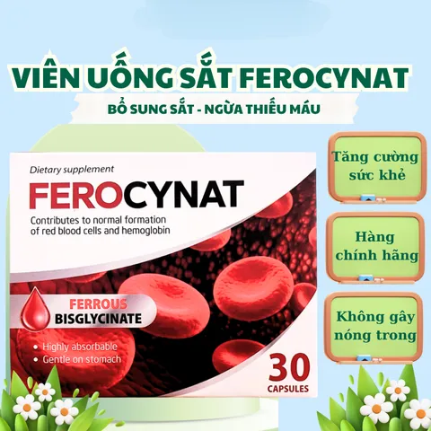 Viên Uống Bổ Sung Sắt Ferocynat Ba Lan - Hỗ Trợ Tăng Cường Sức Khỏe_Ngăn Ngừa TÌnh Trạng Thiếu Máu