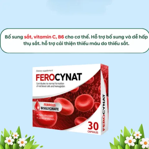 Viên Uống Bổ Sung Sắt Ferocynat Ba Lan - Hỗ Trợ Tăng Cường Sức Khỏe_Ngăn Ngừa TÌnh Trạng Thiếu Máu