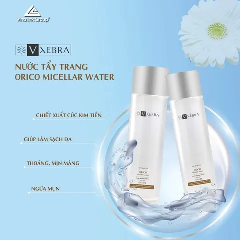 Nước tẩy trang Vxebra Orico tẩy trôi bụi mịn 190ml/ chai