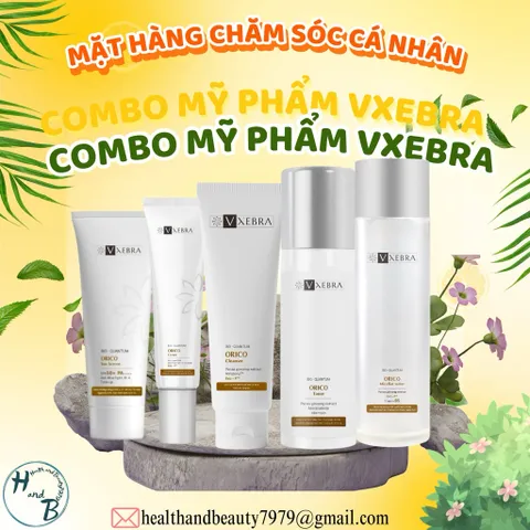 Combo mỹ phẩm Vxebra cao cấp chăm sóc mọi loại da và cấp ẩm cho da