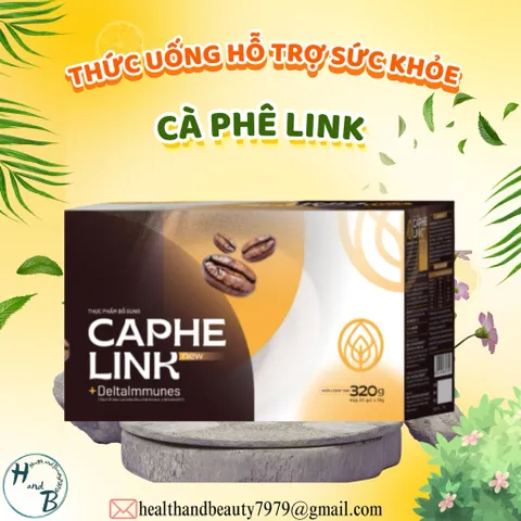 Cà phê Link thảo dược thiên nhiên giúp tỉnh táo và dùng được cho người bị say cà phê 20 gói/ hộp